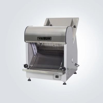 180w 테이블 탑 빵 써는 기계 기계 중력 이용 공급법 12 밀리미터는 슬라이싱 장비를 빵부스러기를 묻힙니다