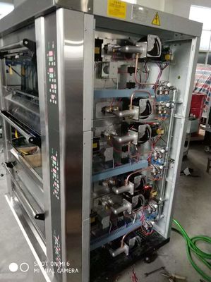 원판피자 베이킹용을 위한 증기 돌과 모듈 빵집 갑판 오븐 40X60cm 3 갑판 9 트레이 가스 렌지