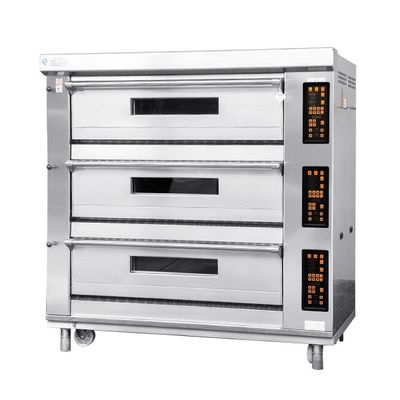 40X60cm 트레이를 위한 빵을 굽는 이아수르 빵집 갑판 오븐 3 갑판 6 트레이