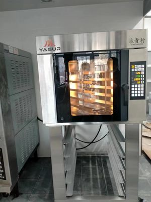 이아수르 허풍 전통적인 가스 오븐 5 우리 트레이 18 X26 덴마크 크르와상 빵 빵과 증기로, 반죽 과자 오븐 9.5Kw
