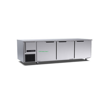 벤치 냉동고 220v 딥 프리저 테이블 1800×700×800mm 하에 상업 호텔 부엌 460l 3 문
