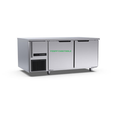 360l 2 문 벤치 냉장고 1500×700×800mm 220v 체스트형 냉동고 표