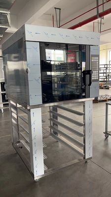 9.5 kw 상승 기류 로스터 오븐 덴마크어 크르와상 빵 상업적 로터리 오븐