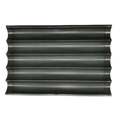 늘어붙지 않게 되어 있는 600x400 알루미늄 제빵 트레이 800X600 18X26 인치 바게뜨빵 제빵 트레이 상용